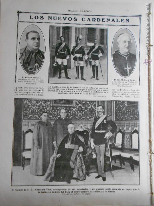 Sammeln von Zeitschriften und Zeitungen: hln- hoja 1911- cardenales, guardias nobles de su santidad, monse&ntilde;or vico