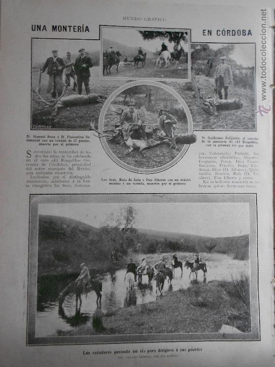 Sammeln von Zeitschriften und Zeitungen: hln- hoja 1911- monter&iacute;a en cordoba, el risquillo, marques de m&eacute;rito, torero bombita