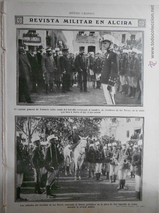 Sammeln von Zeitschriften und Zeitungen: hln- hoja 1911- revista militar en alcira, valencia, militares, batallon de las navas