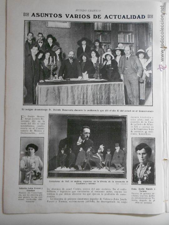 Coleccionismo de Revistas y Peri&oacute;dicos: hln- hoja 1911- jacinto benavente conferencia en el conservatorio