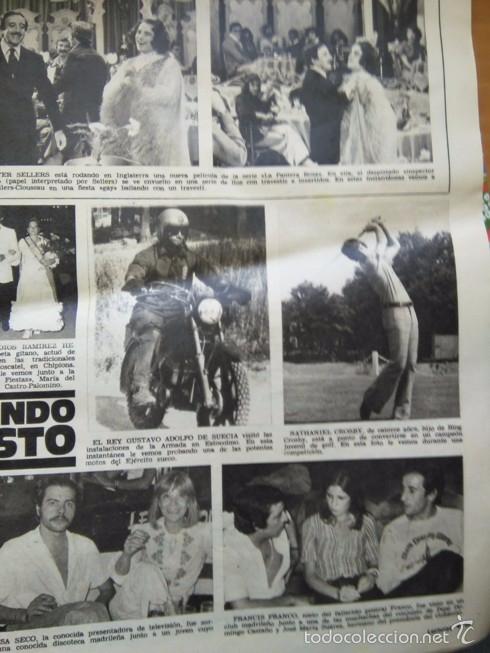 Coleccionismo de Revistas y Peri&oacute;dicos: RECORTE peter sellers la pantera rosa JUAN DE DIOS RAMIREZ HEREDIA MARIA LUISA SECO FRANCIS FRANCO