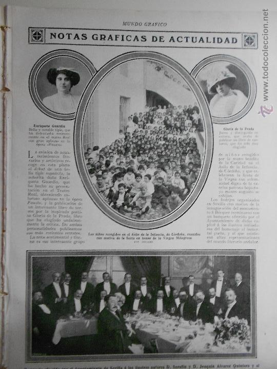 Sammeln von Zeitschriften und Zeitungen: hln-hoja 1911- asilo de la infancia, cordoba fiesta maria milagrosa, sevilla