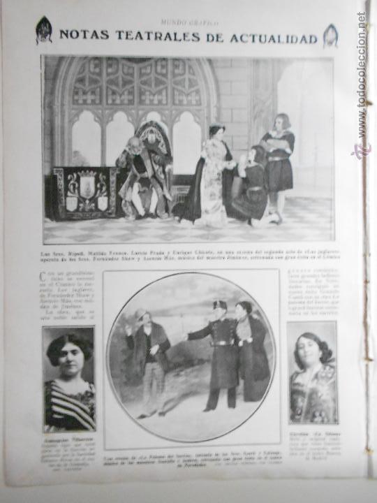 Sammeln von Zeitschriften und Zeitungen: hln-hoja 1911- tarrasa, teatro, opereta los juglares, teatro comico, zarzuela la paloma del barrio