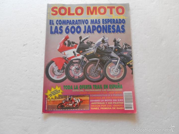 Coleccionismo de Revistas y Peri&oacute;dicos: REVISTA SOLO MOTO , LAS 600 JAPONESAS , MAYO 1989