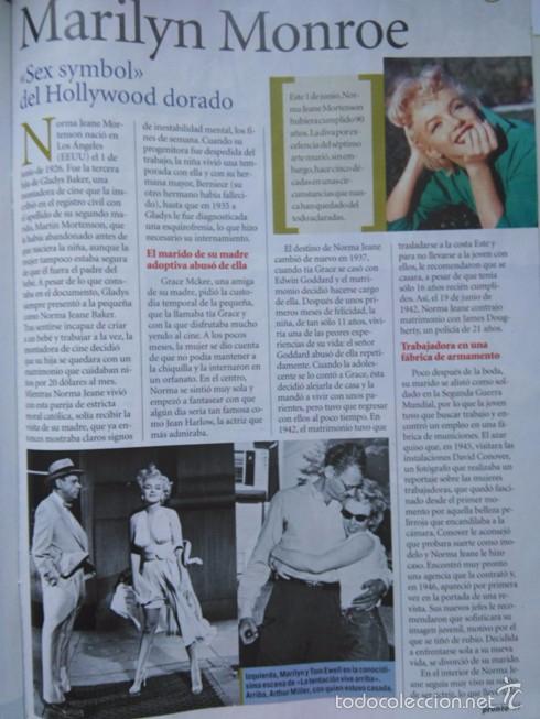 Colecionismo de Revistas e Jornais: recorte MARILYN MONROE