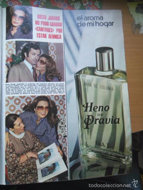 Coleccionismo de Revistas y Peri&oacute;dicos: recorte ROCIO JURADO PEDRO CARRASCO CANTARES HENO DE PRAVIAA FRAGANCIAS