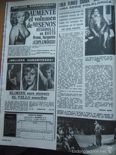 Coleccionismo de revistas y peri&oacute;dicos: recorte LOLA FLORES CANTARES
