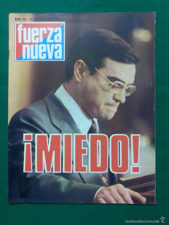 Coleccionismo de revistas y peri&oacute;dicos: REVISTA FUERZA NUEVA .- 16 DE OCTUBRE 1976 .- N&ordm; 510