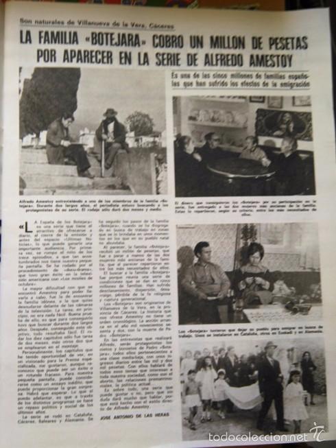 Colecionismo de Revistas e Jornais: recorte LA FAMILIA BOTEJARA EN EL PROGRAMA DE ALFREDO AMESTOY