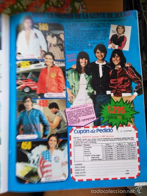 Colecionismo de Revistas e Jornais: RECORTE GIACOBBE BARETTA NASA SHAUN CASSIDY CAZADORAS CHAQUETAS ANUNCIO