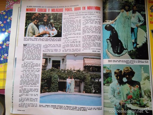 Colecionismo de Revistas e Jornais: recorte MANOLO CODESO MILAGROS PONTI