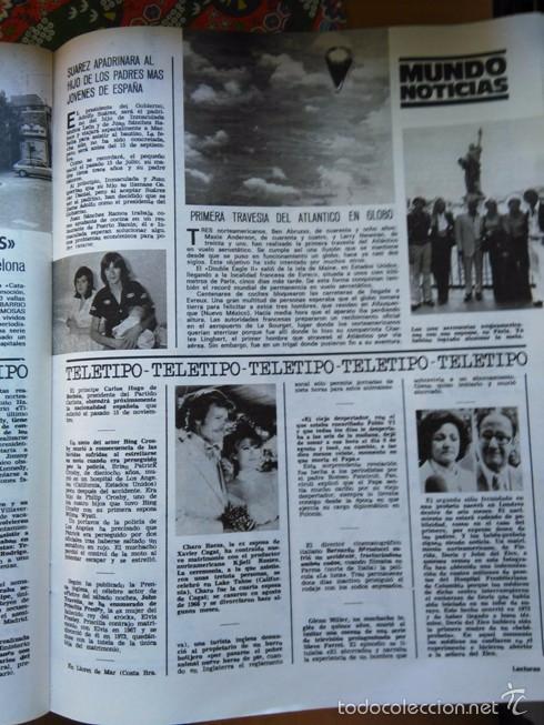 Colecionismo de Revistas e Jornais: recorte CHARO BAEZA LOS PADRES MAS JOVENES DE ESPA&Ntilde;A