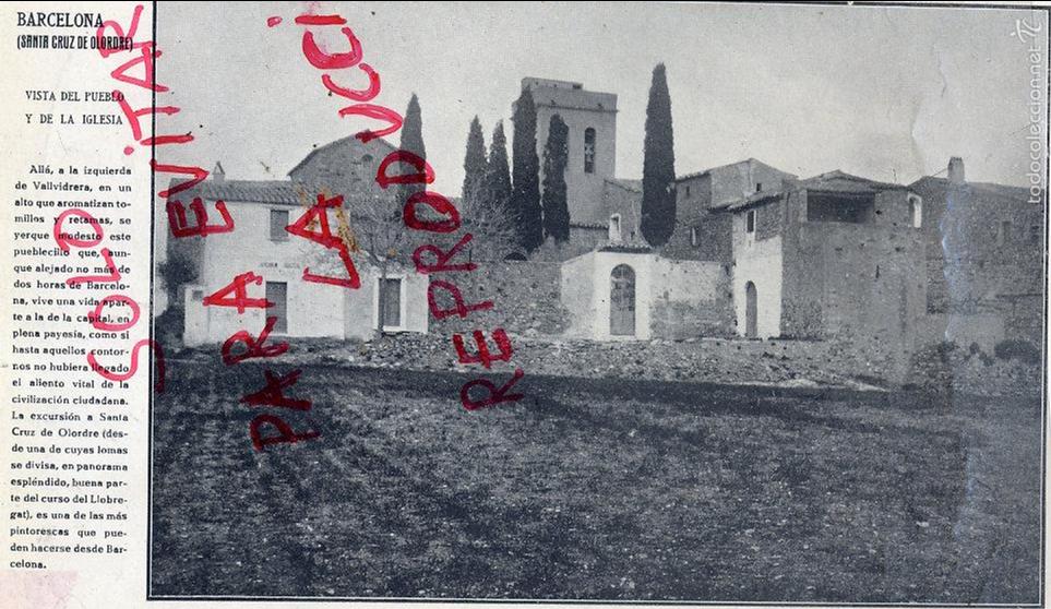 Collection Magazines and Newspapers: SANTA CREU DE OLORDE 1914 BARCELONA HOJA LIBRO