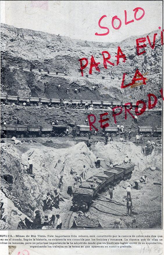 Colecionismo de Revistas e Jornais: HUELVA 1914 RIO TINTO MINAS HOJA LIBRO