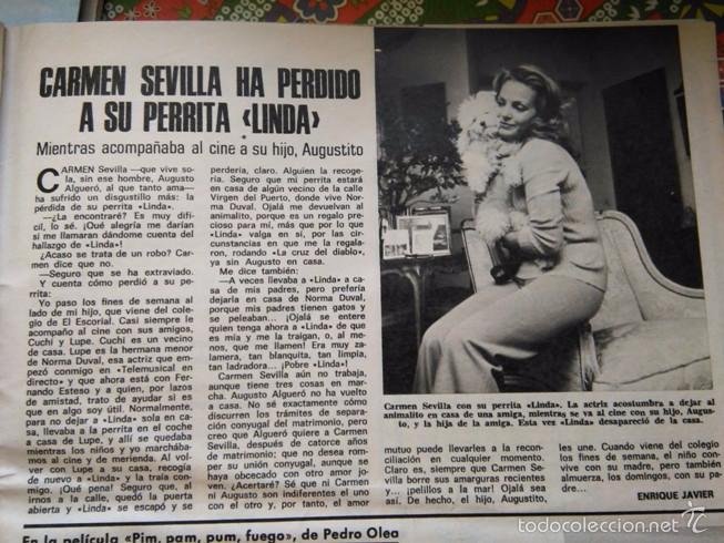 Coleccionismo de Revistas y Peri&oacute;dicos: RECORTE CARMEN SEVILLA