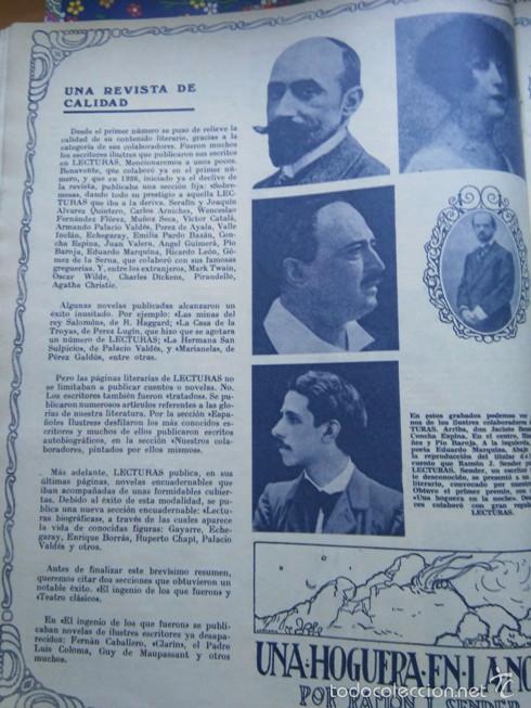 Coleccionismo de Revistas y Peri&oacute;dicos: recorte do jacinto benavente concha espina pio baroja blasco iba&ntilde;ez