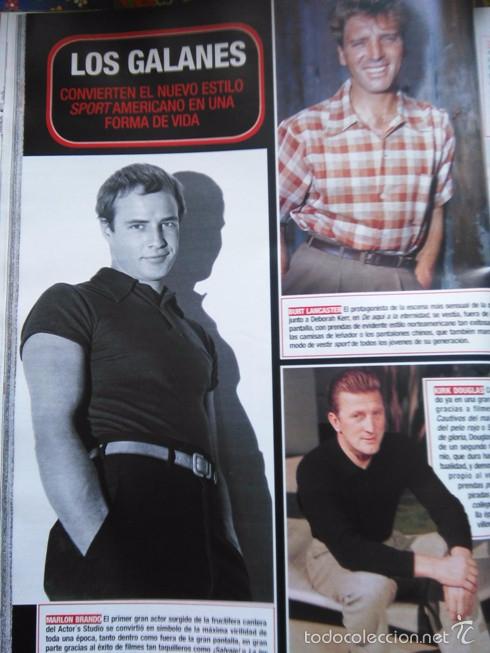 Coleccionismo de Revistas y Peri&oacute;dicos: recorte MARLON BRANDO KIRK DOUGLAS BURT LANCASTER