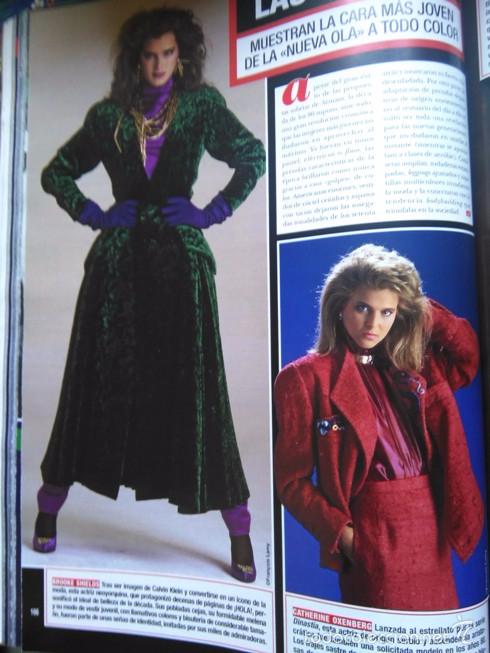 Sammeln von Zeitschriften und Zeitungen: recorte BROOKE SHIELDS CATHERINE OXENBERG