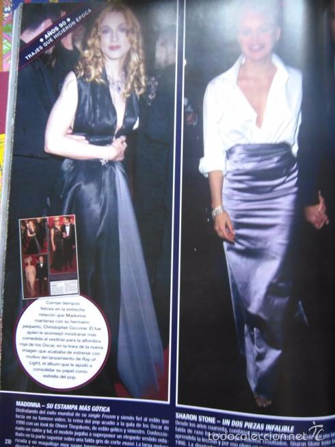 Coleccionismo de Revistas y Peri&oacute;dicos: RECORTE MADONNA VERSACCE SHARON STONE