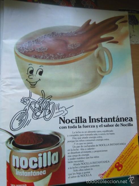 Collectionnisme de Revues et Journaux: RECORTE ANUNCIO NOCILLA INSTANTANEA