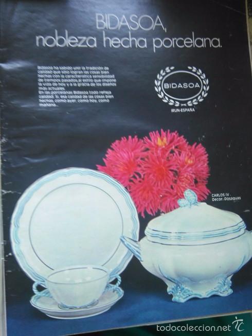 Coleccionismo de Revistas y Peri&oacute;dicos: RECORTE ANUNCIO VAJILLAS BIDASOA