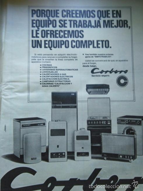 Collectionnisme de Revues et Journaux: RECORTE ELECTRODOMESTICOS CORBERO