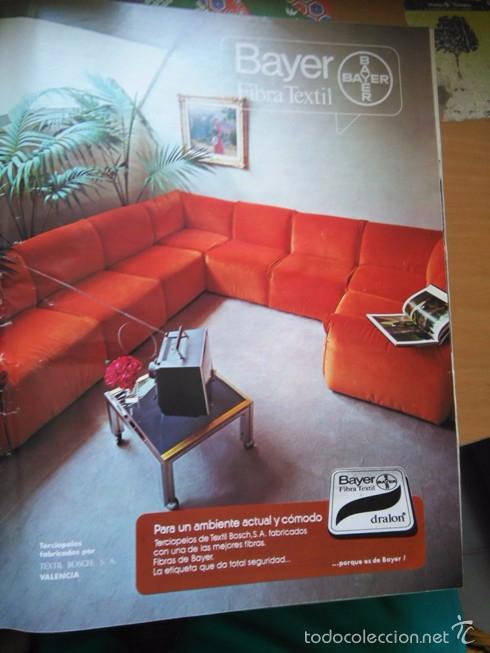 Colecionismo de Revistas e Jornais: RECORTE ANUNCIO PUBLICIDAD BAYER FIBRA TEXTIL