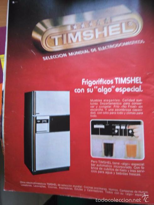 Collectionnisme de Revues et Journaux: RECORTE ANUNCIO PUBLICIDAD FRIGORIFICOS TIMSHELL