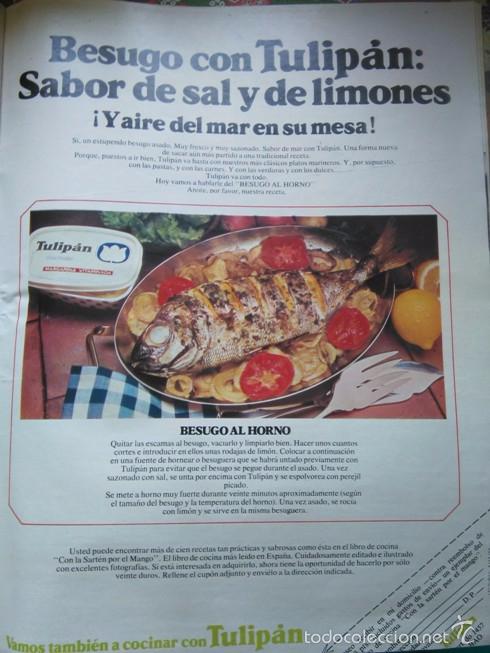 Colecionismo de Revistas e Jornais: RECORTE ANUNCIO PUBLICIDAD TULIPAN