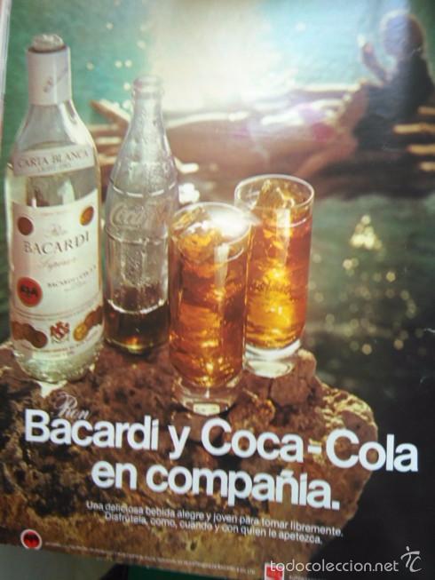 Colecionismo de Revistas e Jornais: RECORTE ANUNCIO PUBLICIDAD BACARDI COCA COLA
