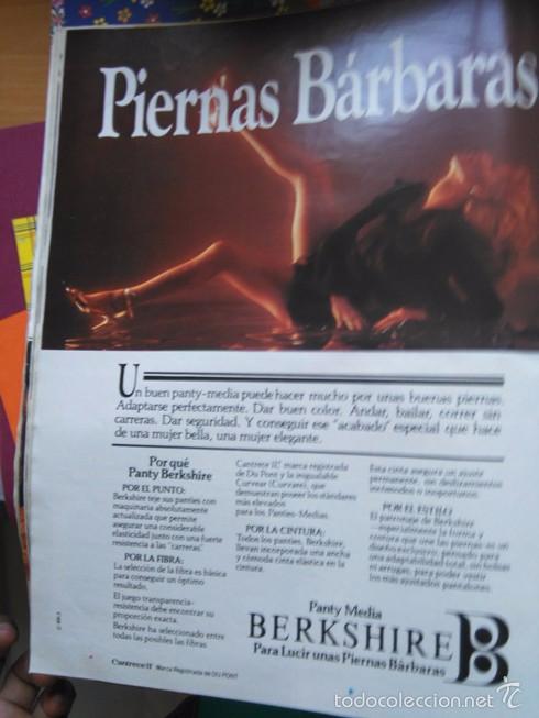 Sammeln von Zeitschriften und Zeitungen: RECORTE ANUNCIO PUBLICIDAD PANTYS MEDIAS BERKSHIRE Y UNAS PIERNAS BARBARAS