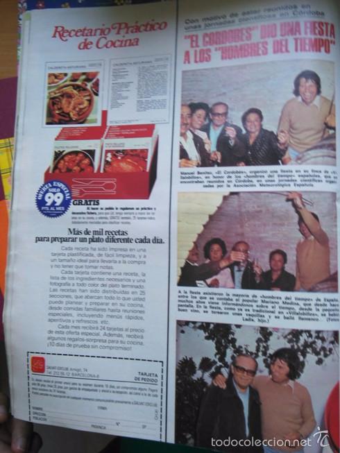 Colecionismo de Revistas e Jornais: RECORTE MANUEL BENITEZ EL CORDOBES LOS HOMBRES DEL TIEMPO