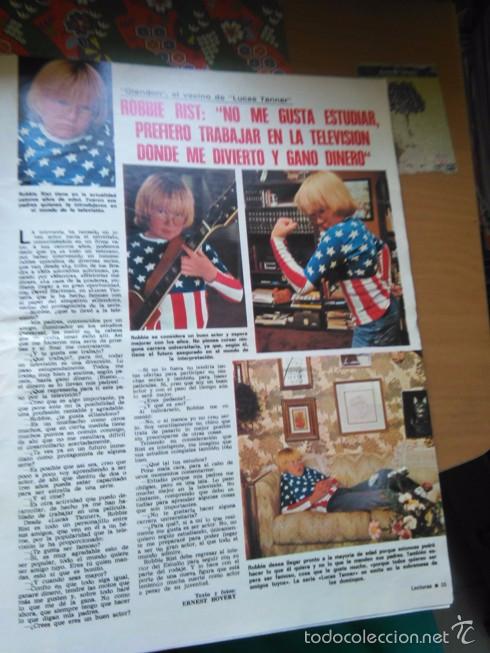 Colecionismo de Revistas e Jornais: recorte ROBBIE RIST GLENDON LUCAS TANNER