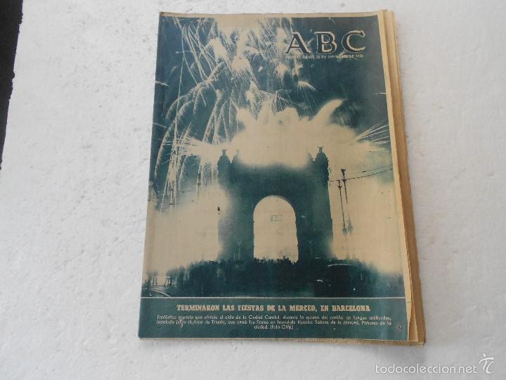 Coleccionismo de revistas y peri&oacute;dicos: REVISTA ABC , 30 DE SEPTIEMBRE DE1954 TERMINACION DE LAS FIESTAS DE LA MERCED BARCELONA