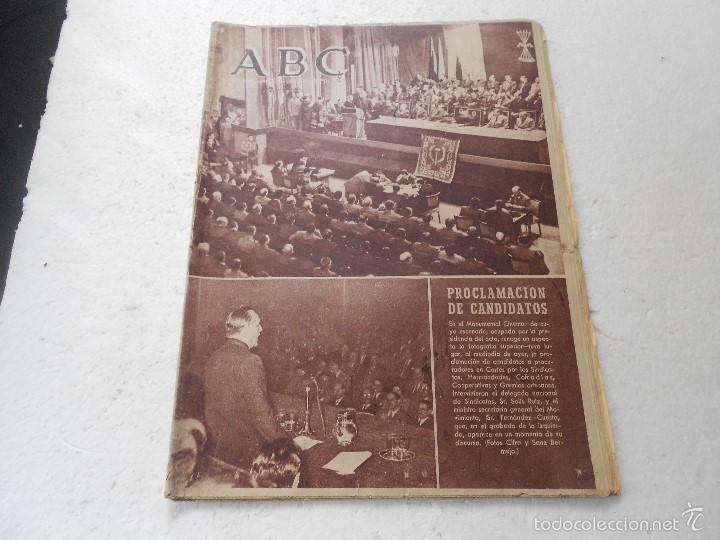 Coleccionismo de revistas y peri&oacute;dicos: REVISTA ABC , 30 DE MARZO DE 1955 PROCLAMACION DE CANDIDATOS