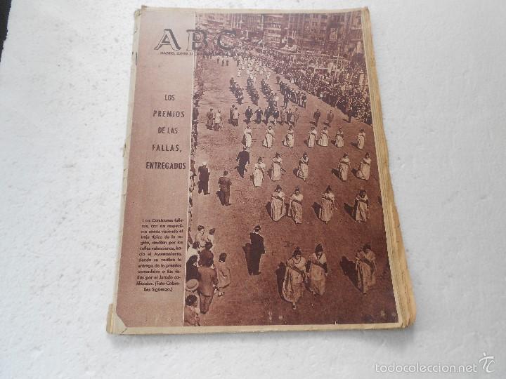 Coleccionismo de Revistas y Peri&oacute;dicos: REVISTA ABC , 21 DE MARZO DE 1955 PREMIOS DE LAS FALLAS ENTREGADOS