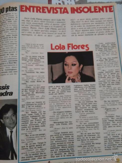 Coleccionismo de revistas y peri&oacute;dicos: recorte LOLA FLORES