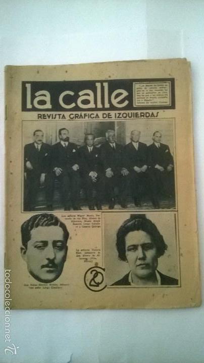 Coleccionismo de Revistas y Peri&oacute;dicos: LA CALLE REVISTA GRAFICA DE IZQUIERDAS
