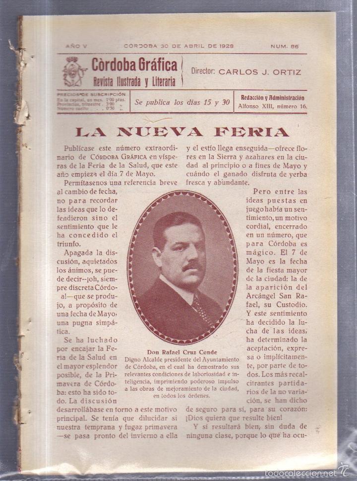 Coleccionismo de Revistas y Peri&oacute;dicos: REVISTA CORDOBA GRAFICA. A&Ntilde;O V. N&ordm; 86. LA NUEVA FERIA
