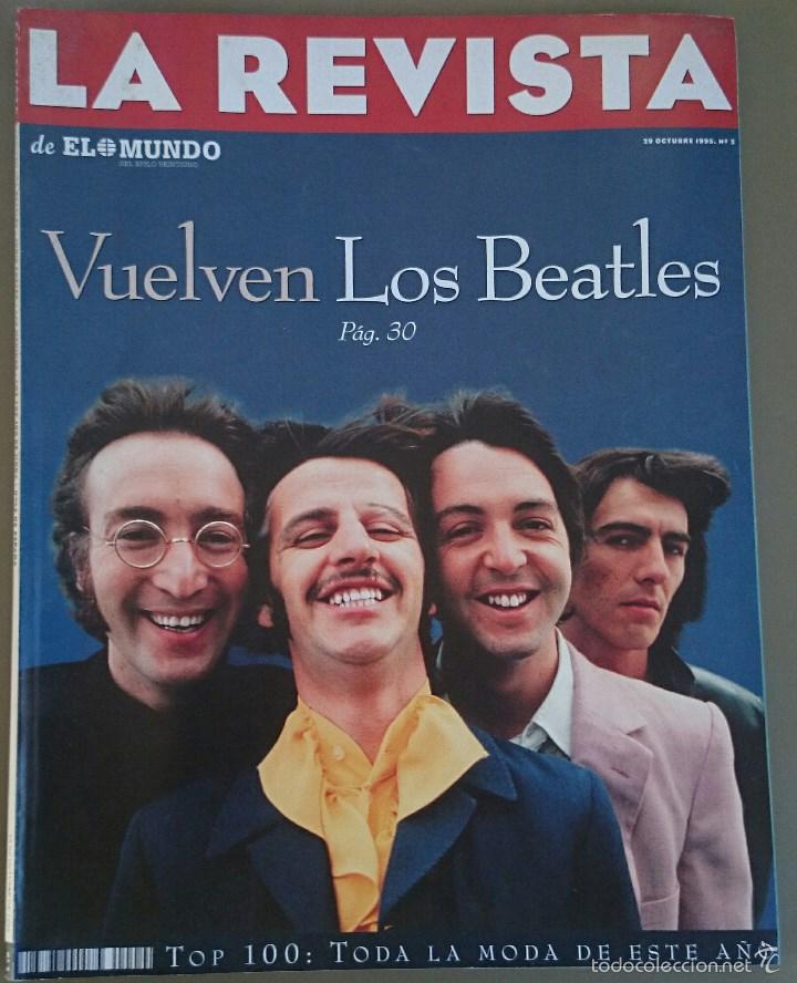Coleccionismo de Revistas y Peri&oacute;dicos: La Revista de El Mundo n&ordm; 2, 29 0ctubre 1995. Portada dedicada a The Beatles y art&iacute;culo de 8 p&aacute;ginas