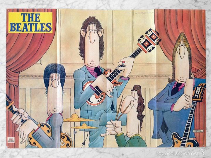 Coleccionismo de Revistas y Peri&oacute;dicos: POSTER - THE BEATLES - ILUSTRACION POR D. MARTIN - 1978