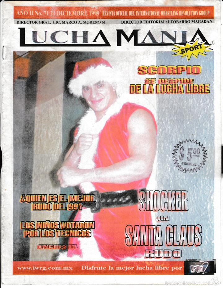 Collezionismo di Riviste e Giornali: Lucha Man&iacute;a n&ordm; 71 (21 diciembre 1999) M&eacute;jico