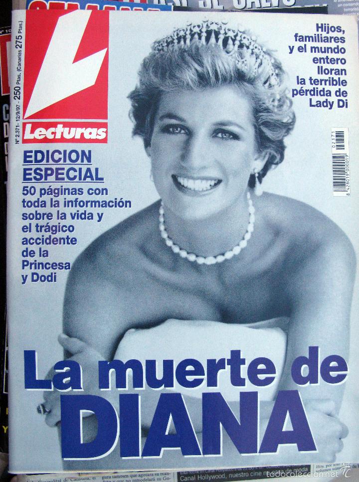 Coleccionismo de Revistas y Peri&oacute;dicos: REVISTA LECTURAS MUERTE DIANA DE GALES 12 SEPTIEMBRE 1997 CARMEN MORALES HIJA DE ROCIO DURCAL