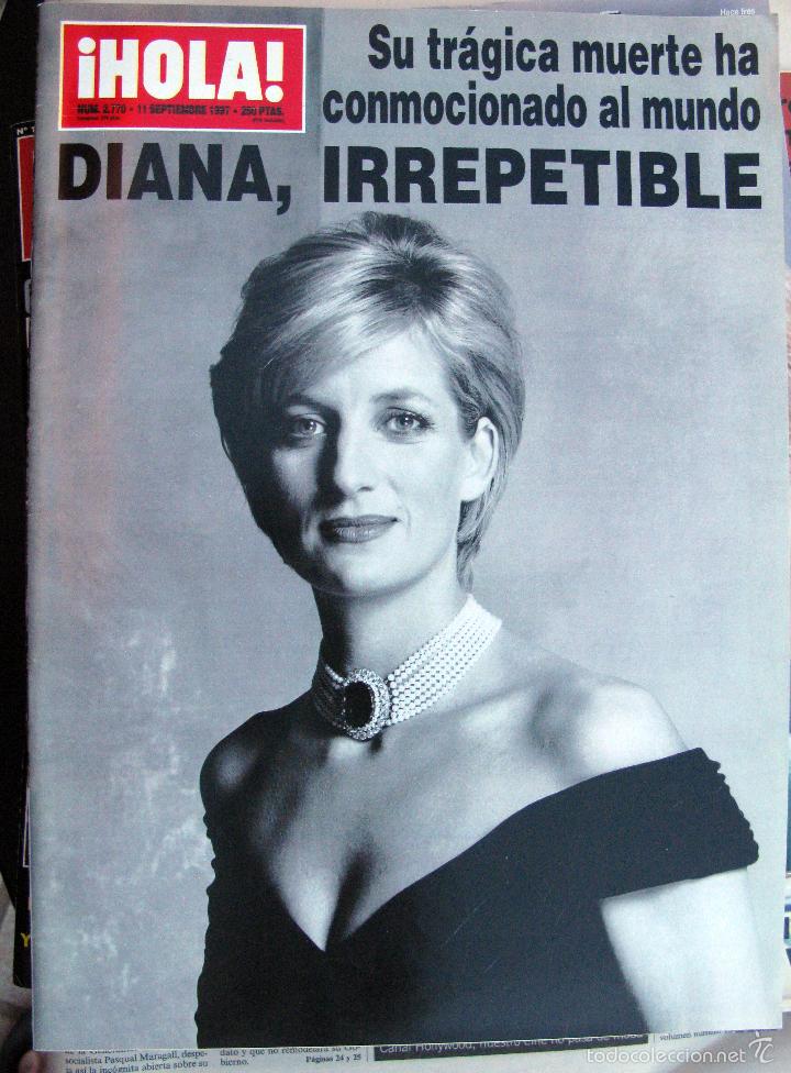 Coleccionismo de revistas y peri&oacute;dicos: REVISTA HOLA MUERTE DIANA DE GALES 11 SEPTIEMBRE 1997 ESPECIAL