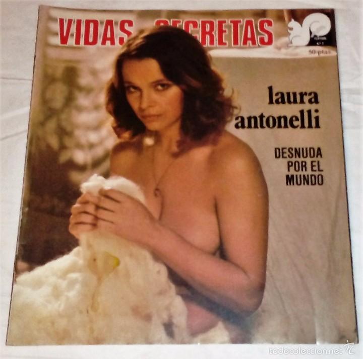 Coleccionismo de revistas y peri&oacute;dicos: Revista VIDAS SECRETAS (Play girl) n&ordm; 7: LAURA ANTONELLI. Desnuda por el mundo