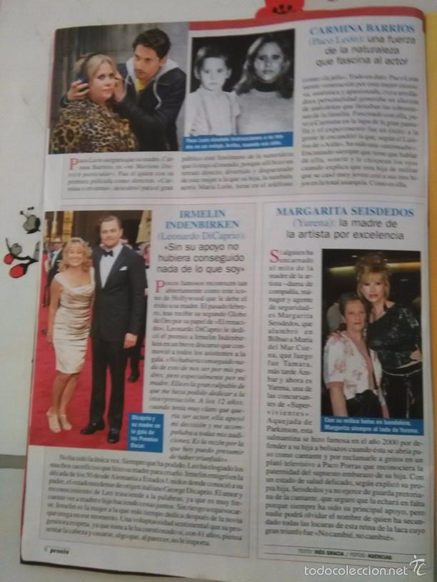 Coleccionismo de Revistas y Peri&oacute;dicos: RECORTE tamara ambar yurena CARMINA BARRIOS LEONARDO DICAPRIO PACO LEON