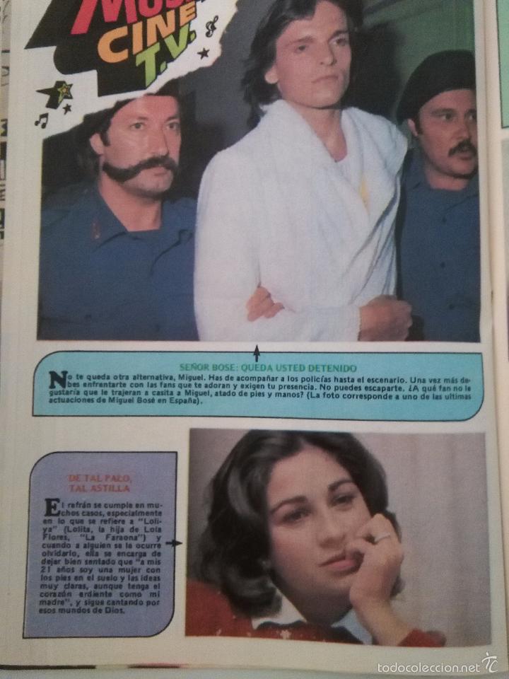 Coleccionismo de revistas y peri&oacute;dicos: RECORTE MIGUEL BOSE LOLITA FLORES LOLA