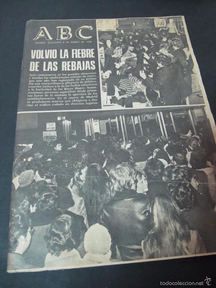 Collection Magazines and Newspapers: PERIODICO ABC 8-1-1978 KIKO LEDGARD 007 SOPHIA LOREN 5 CARTELES CINE CARTEL