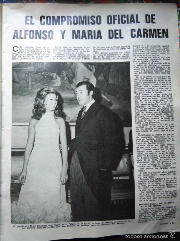 Sammeln von Zeitschriften und Zeitungen: recorte CARMEN MARTINEZ BORDIU ROSSI EL DUQUE DE CADIZ DON ALFONSO DE BORBON FRANCO