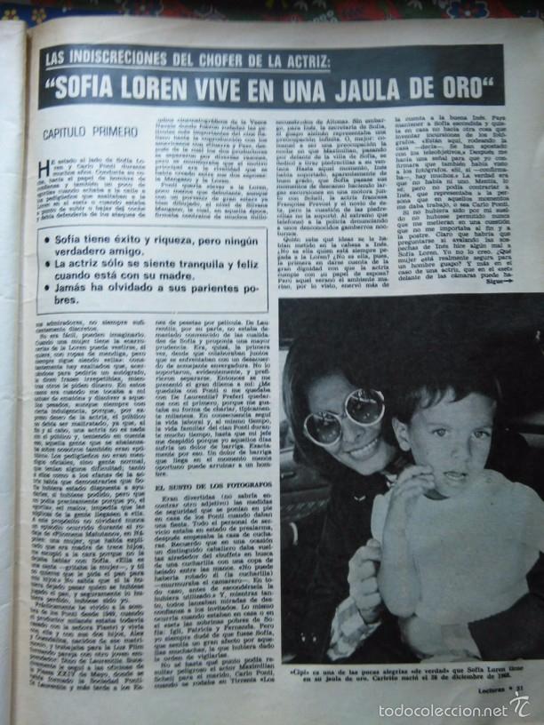 Coleccionismo de Revistas y Peri&oacute;dicos: recorte SOFIA LOREN